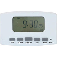 Amertac Indoor Digital Timer 120 V White