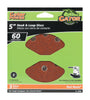 Gator 5 in. Aluminum Oxide Hook and Loop Sanding Disc 60 Grit Coarse 5 pk