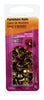 Hillman No. 9 Antique Brass Brass Double Point Tacks 25 pk (Pack of 6)