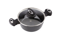 Nature 3Qts. Aluminum Non-Stick Stockpot With Glass Lid