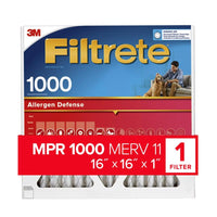 3M Filtrete 25 in. W X 25 in. H X 1 in. D 11 MERV Pleated Allergen Air Filter 1 pk (Pack of 4)