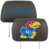 University of Kansas Embroidered Head Rest Cover Set - 2 Pieces