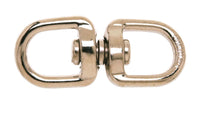 Campbell Chain 1 in. Dia. x 3-9/16 in. L Nickel-Plated Zinc Double End Round Eye 100 lb. (Pack of 10)