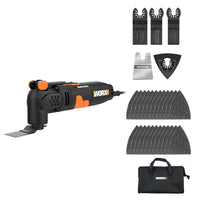 Worx Corded Variable Speed Oscillating Multi Tool Kit 3A 3.2 Deg. 21,000 OPM 6.6 L ft. Cord