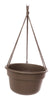 Bloem 6.8 in. H X 12.4 in. D Resin Hanging Basket Chocolate