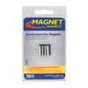 Magnet Source .118 in. L X .315 in. W Silver Super Disc Magnets 2.9 lb. pull 10 pc