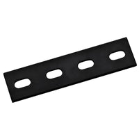 Hampton 1-1/2 in. W X 6 in. L Black Steel Mending Plate (Pack of 10)