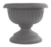 Bloem  Grecian Urn  10.5 in. H x 12 in. Dia. Plastic  Flower Pot  Charcoal