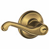 Schlage Flair Antique Brass Entry Lockset 1-3/8 in.