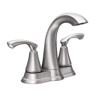 Moen Tiffin Brushed Nickel Bathroom Faucet 4 in.