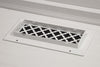 Steelcrest Designer 10 X 4 Wall /Ceiling White Return Vent Cover, With Face Mounting Screw Holes, No Damper