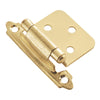 Hickory Hardware P144-3 2.630" X 1.936" Polished Brass Surface Self-Closing Flush Hinges 2 Count