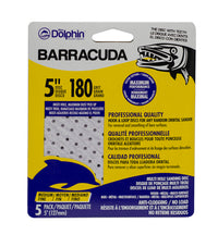 Blue Dolphin Barracuda 5 in. Aluminum Oxide Hook and Loop Sanding Disc 180 Grit Medium 5 pk