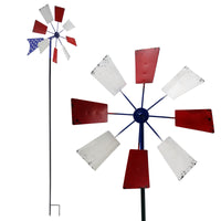 Alpine Metal Assorted 52 in. H Patriotic Windmill