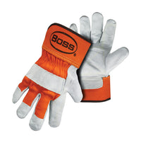 Boss Men's Indoor/Outdoor Palm Gloves Orange/White L 1 pair