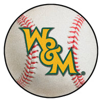 College of William & Mary Baseball Rug - 27in. Diameter