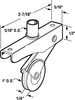 Prime-Line 1 in. D X 0.25 in. L Steel Roller Assembly 2 pk - Deal of Week