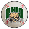 Ohio University Baseball Rug - 27in. Diameter