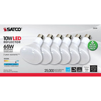 Satco BR30 E26 (Medium) LED Bulb Natural Light 65 Watt Equivalence 6 pk