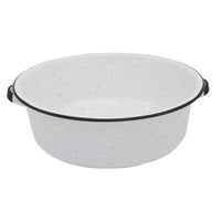 Granite Ware Porcelain Enamel Dish Pan 15 qt Black/White