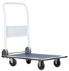 Apex 300 lb. Capacity White Steel 4-Wheel Utility Cart