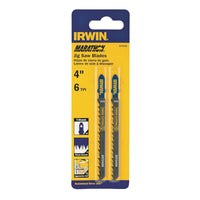 Irwin Marathon 4 in. Carbon Steel T-Shank Jig Saw Blade 6 TPI 2 pk