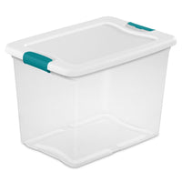 Latching Storage Box, 25-Qt. (Pack of 6)