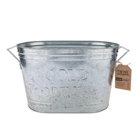 TWINE 21 oz Silver Metal Tub