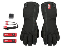 Milwaukee  REDLITHIUM  L  Polyester  USB Heated  Black  Gloves