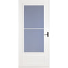 Larson 81 in. H X 36 in. W Vinyl/Wood White Mid-View Reversible Self-Storing Storm Door