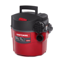 CRAFTSMAN 5 gal Corded Wet/Dry Vacuum 5 amps 120 V 5 HP