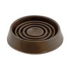 Shepherd 1-3/4 in. Brown Round Rubber Caster Cups