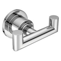 CHROME DOUBLE ROBE HOOK