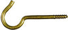 National Hardware Gold Solid Brass 3-3/8 in. L Ceiling Hook 25 lb 2 pk