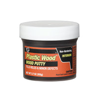 Dap Ebony Plastic Non-Hardening Wood Putty 3.7 oz. for Filling Small Holes & Minor Defects Surfaces