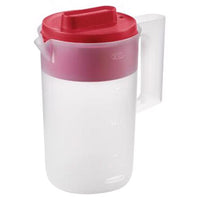 Rubbermaid 2 qt Clear/Red Pitcher Plastic (Pack of 2)