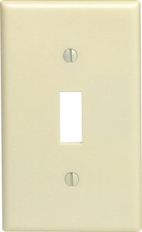 Leviton Ivory 1 gang Plastic Toggle Wall Plate 1 pk (Pack of 20)