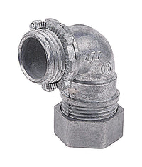 Steel City 1/2 in. D Die-Cast Zinc 90 Degree Compression Connector For EMT 1 pk