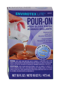 EnviroTex Gloss Clear Pour-On High Gloss Finish 16 oz. (Pack of 6)