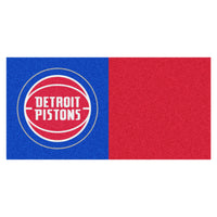 NBA - Detroit Pistons Team Carpet Tiles - 45 Sq Ft.