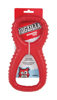 Dogzilla Red Rubber Monster Tug Toy Large 1 pk