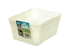 Dial 3-1/2 in. H x 6 in. W Polyethylene White Basket