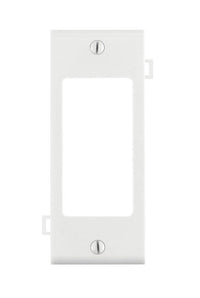 Leviton White 1 gang Thermoplastic Nylon Decorator Wall Plate 1 pk