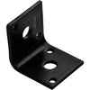 National Hardware 1.65 in. H X 1.5 in. W X 0.125 in. D Black Carbon Steel Inside/Outside Corner Brac