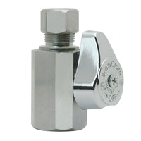 BrassCraft 1/2 in. FPT outlets X 3/8 in. MPT Brass Shut-Off Valve