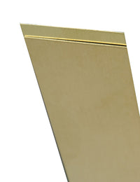 K&S 0.093 in. X 1/2 in. W X 12 in. L Mill Brass Metal Strip