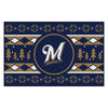 MLB - Milwaukee Brewers Holiday Sweater Rug - 19in. x 30in.