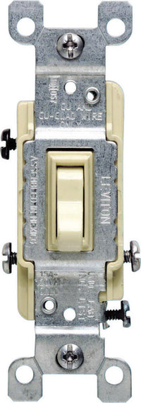 Leviton 15 amps Toggle Switch Ivory 1 pk