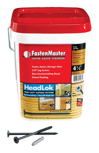 FastenMaster Steel Epoxy Hex Head Self Drilling Wood Screw No. 10 x 4.5 L in.