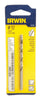 Irwin #12 X 3-1/2 in. L High Speed Steel Wire Gauge Bit Straight Shank 1 pc